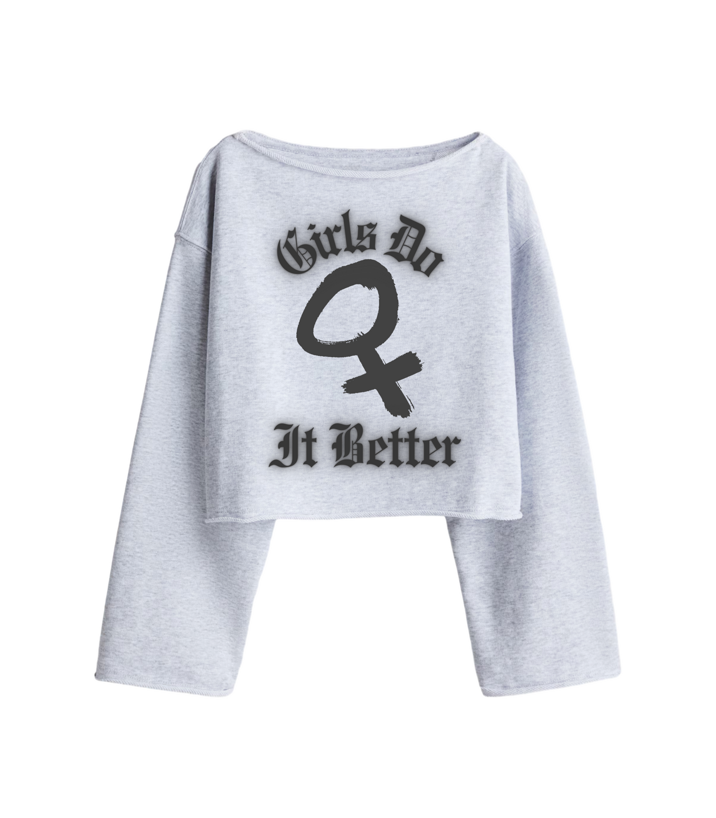 GIRLS DO IT BETTER KIDS BOATNECK SWEATER
