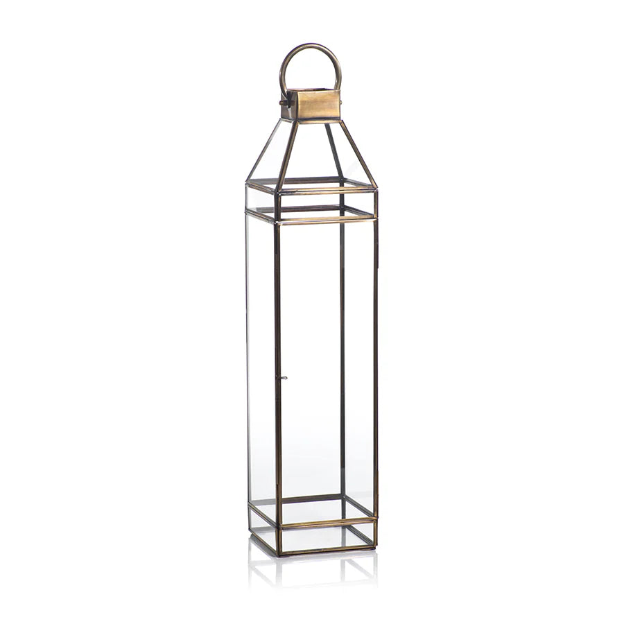 MEDICI ANTIQUE BRASS LANTERN