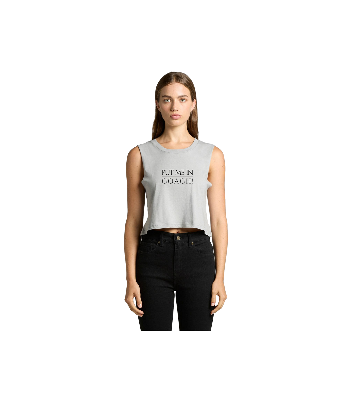 PUT ME IN COACH CROP TANK