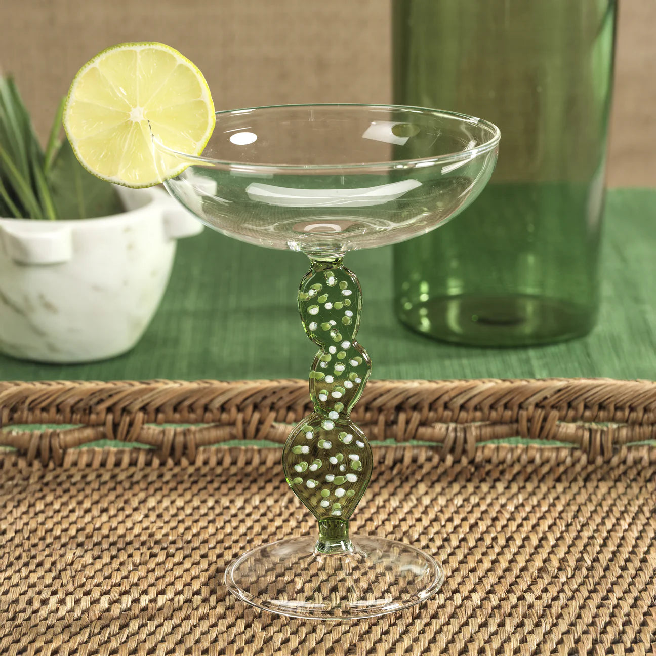 CLIMBING CACTI COCKTAIL GLASSES (SET OF 4)