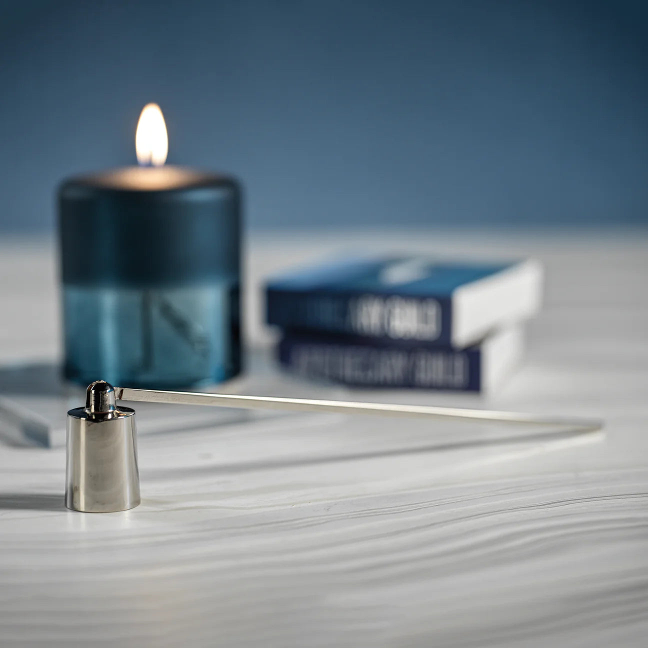 NICKEL BRASS CANDLE SNUFFER