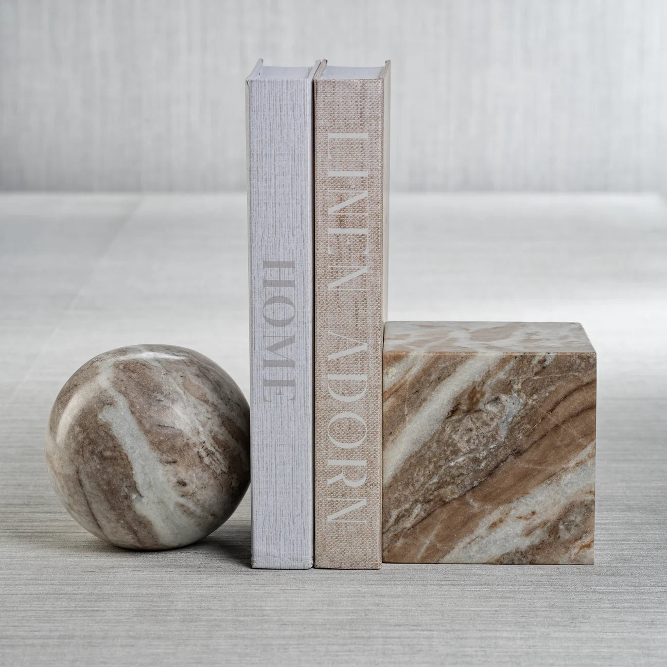 ARABESCATO MARBLE CUBE BOOKEND