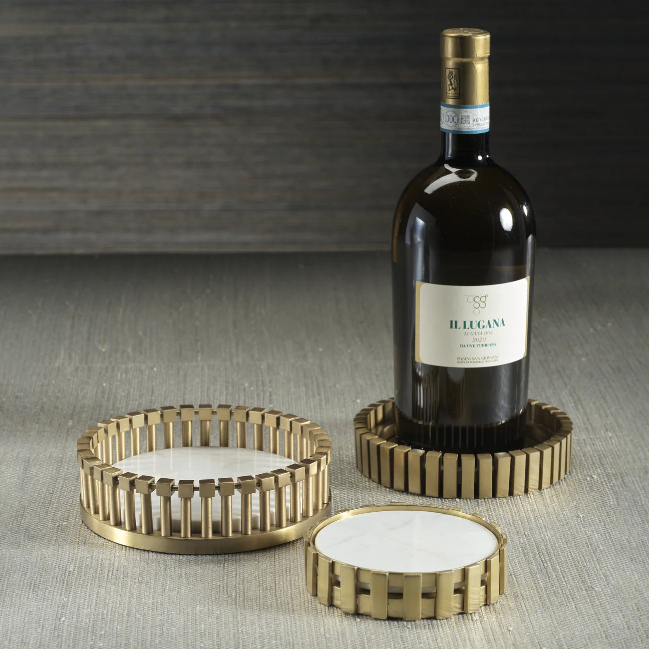 CIRQUE METAL WINE/CHAMPAGNE BOTTLE COASTER
