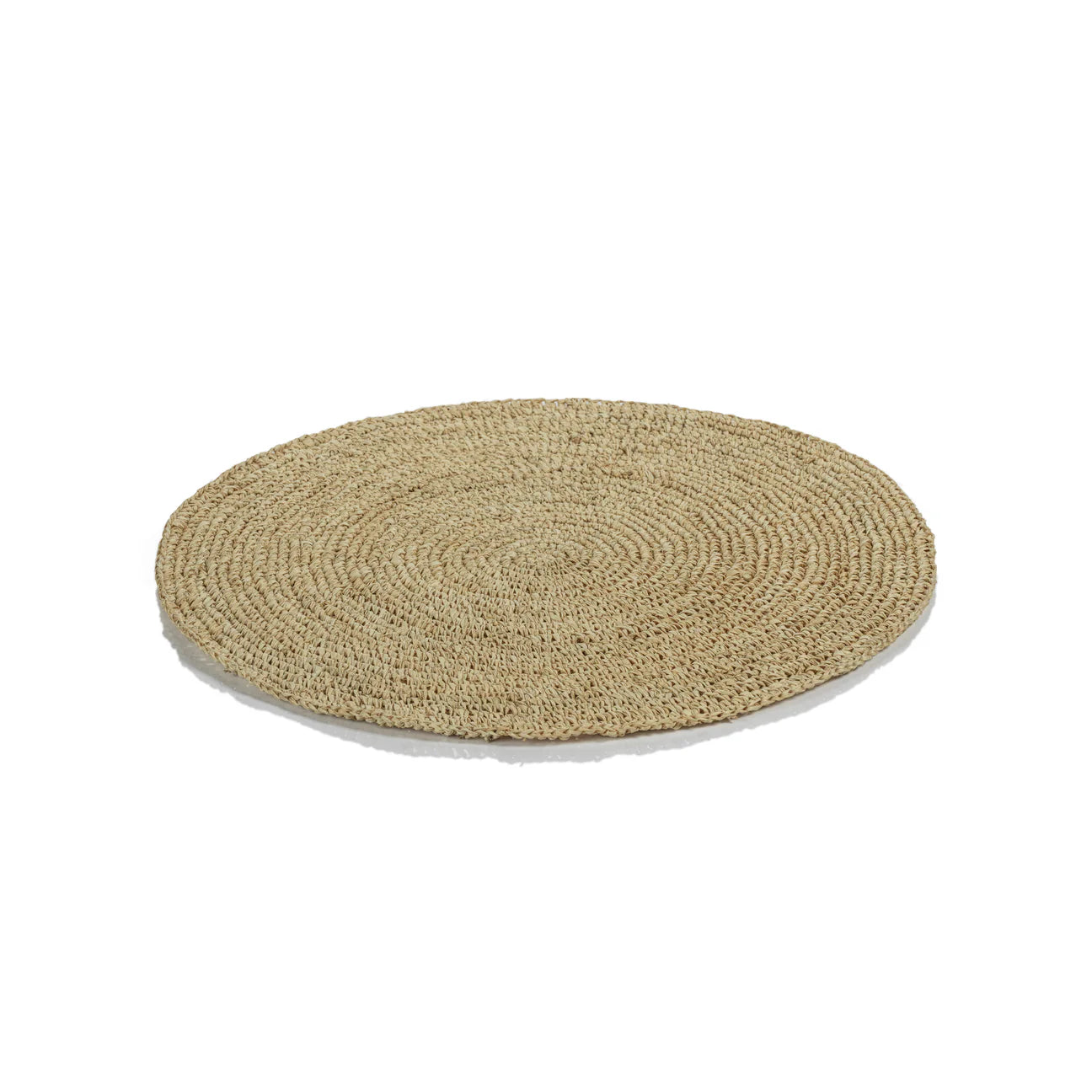 CROCHET PALM RAFFIA PLACEMAT
