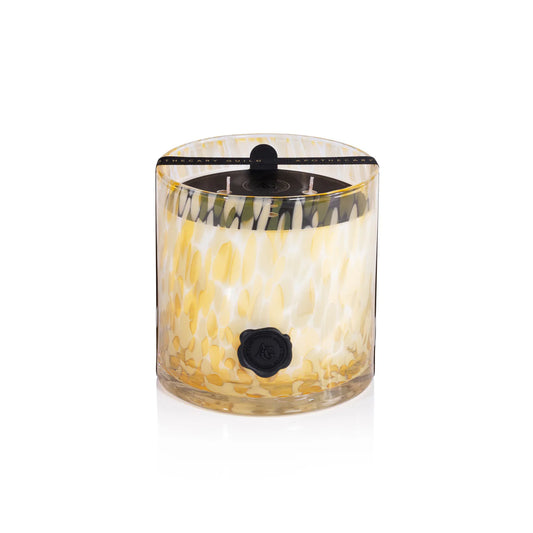 APOTHECARY GUILD OPAL GLASS THREE-WICK CANDLE