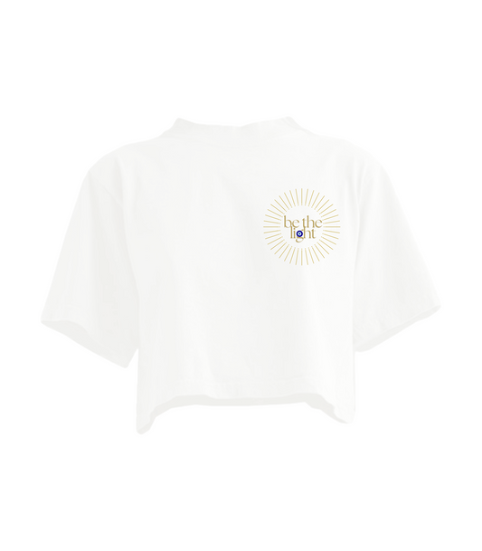 BE THE LIGHT CROPPED TEE