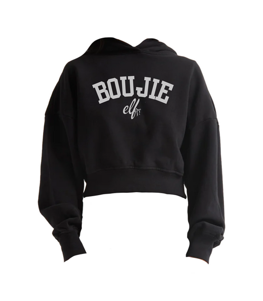 BOUJIE ELF CROPPED HOODIE