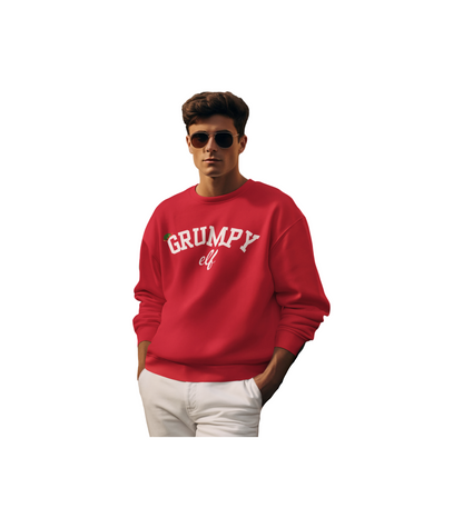 GRUMPY ELF CREWNECK