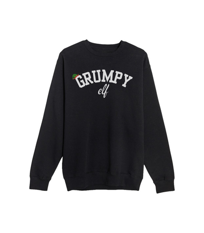 GRUMPY ELF CREWNECK