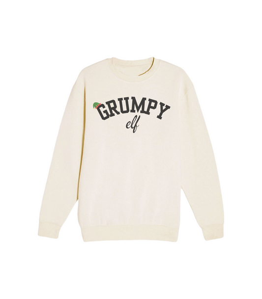 GRUMPY ELF CREWNECK