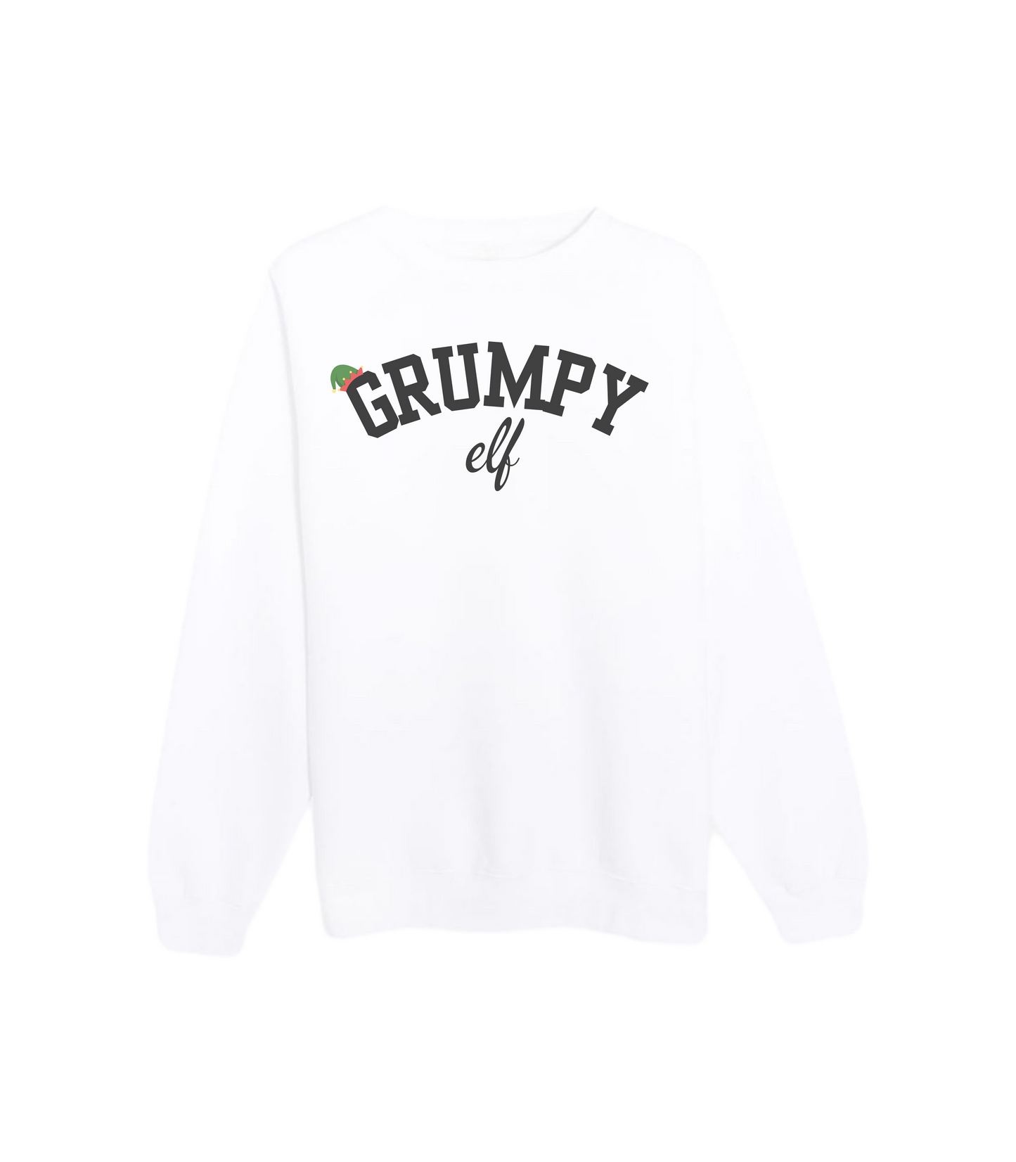 GRUMPY ELF CREWNECK