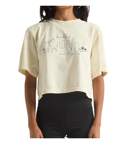 HANUKKAH SKYLINE CROPPED TEE