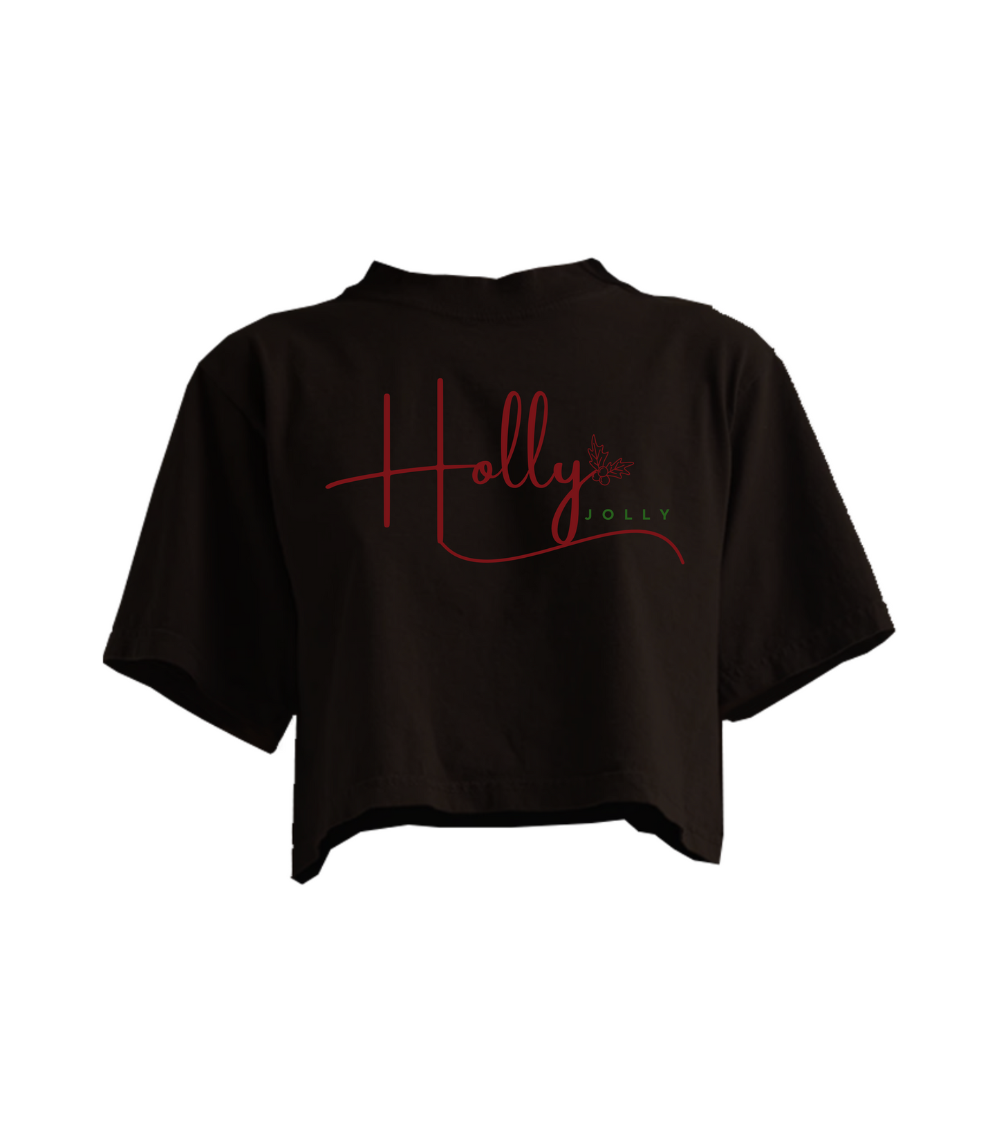 HOLLY JOLLY CROPPED TEE