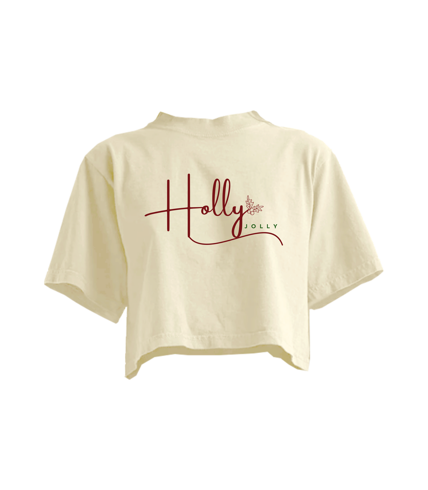 HOLLY JOLLY CROPPED TEE