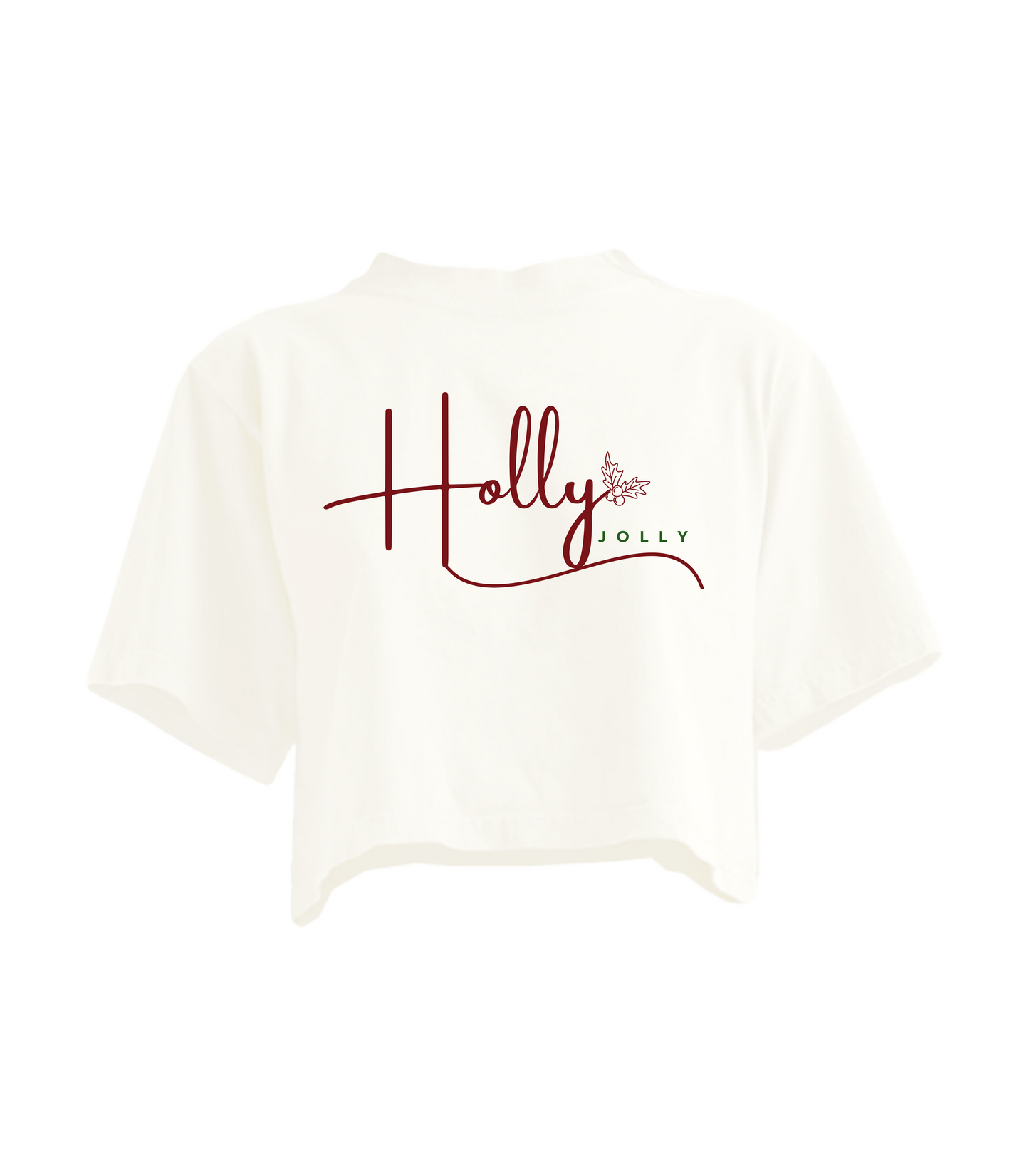 HOLLY JOLLY CROPPED TEE