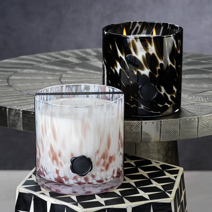APOTHECARY GUILD OPAL GLASS THREE-WICK CANDLE