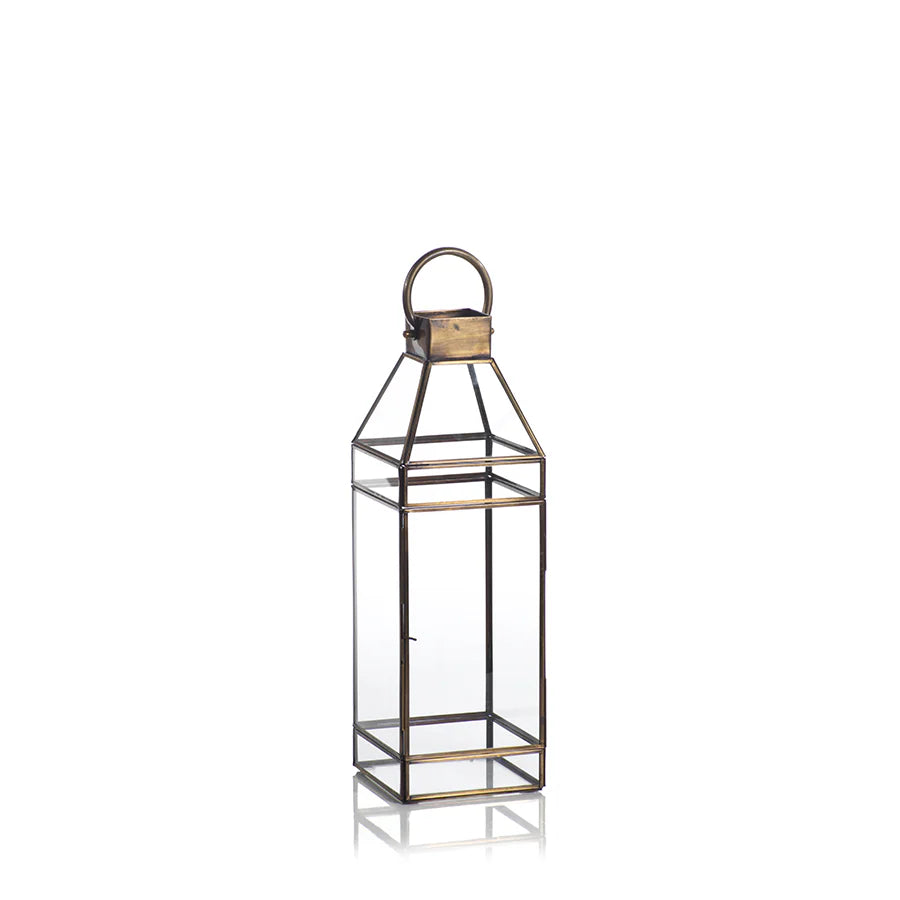 MEDICI ANTIQUE BRASS LANTERN