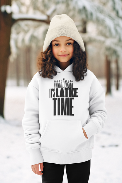 ITS LATKE TIME KIDS HOODIE