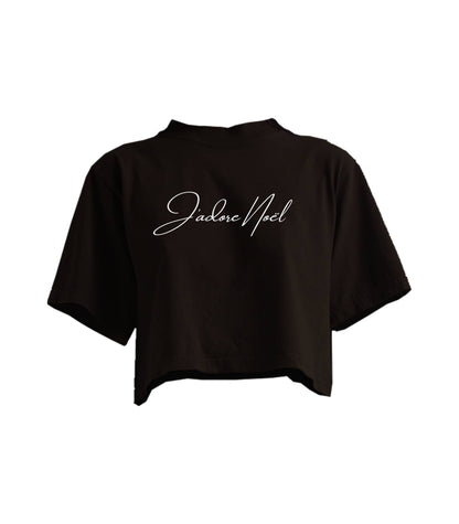 J'ADORE NOËL CROPPED TEE