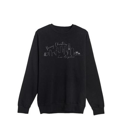 MERRY XMAS LA SKYLINE CREWNECK