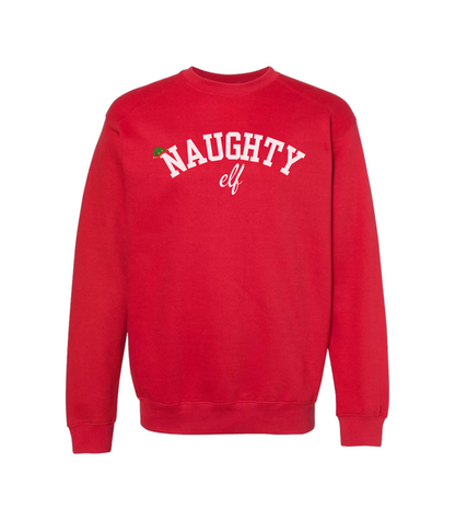 NAUGHTY ELF CREWNECK