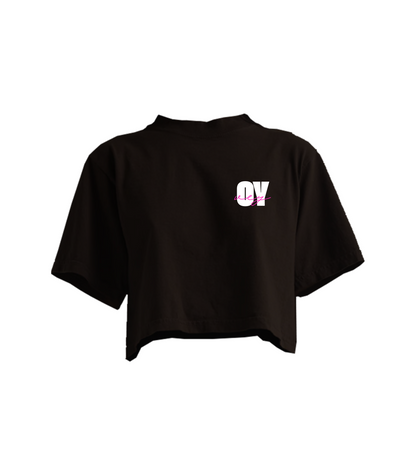 OY VEY BLOCK CROPPED TEE