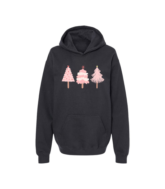 PINK TREES KIDS HOODIE