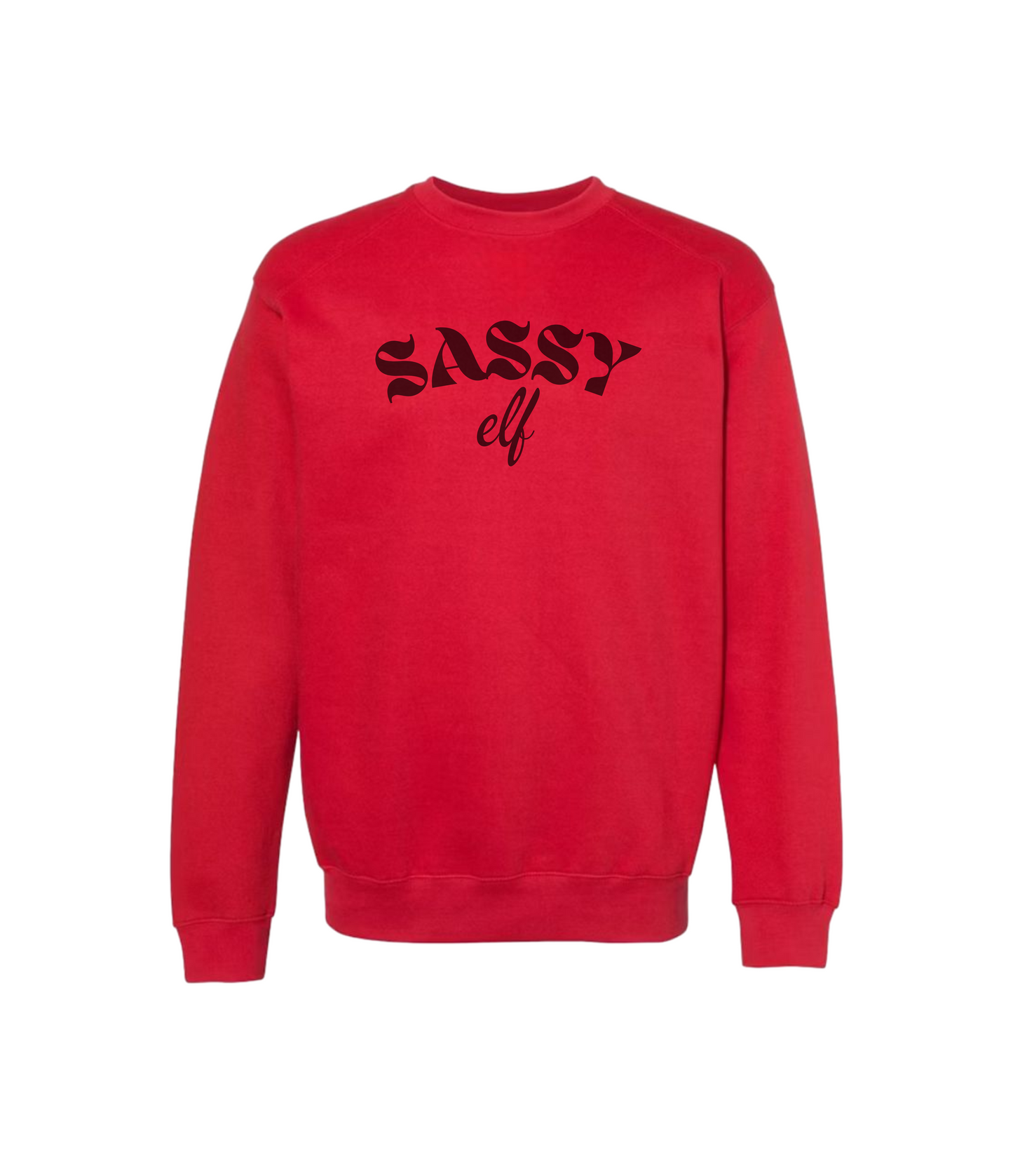 SASSY ELF CREWNECK