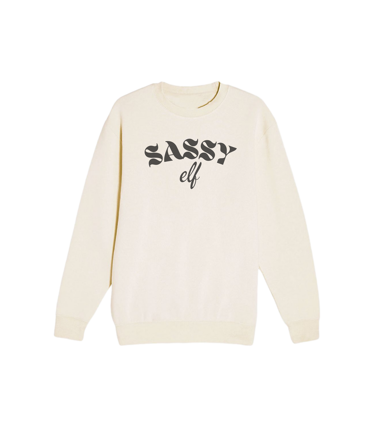 SASSY ELF CREWNECK