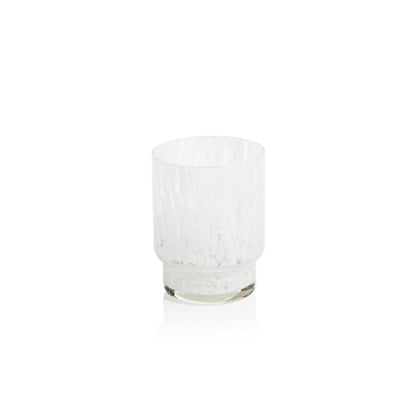 AMALFI TORTOISE GLASSWARE - WHITE