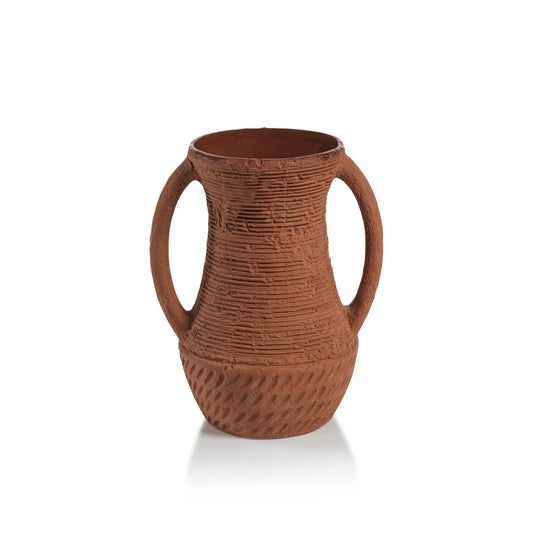 AMALFI TERRACOTTA VASE - LONG HANDLES