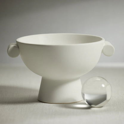 BADEN MATT WHITE CERAMIC BOWL