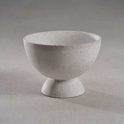 COZUMEL COVE CERAMIC TEXTURED FOOTED BOWL