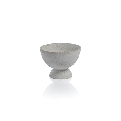 COZUMEL COVE CERAMIC TEXTURED FOOTED BOWL