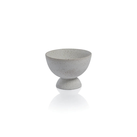 COZUMEL COVE CERAMIC TEXTURED FOOTED BOWL