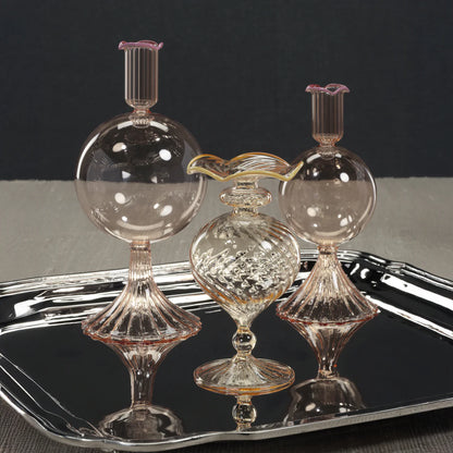 TREVISO GLASS VASE - PEACH