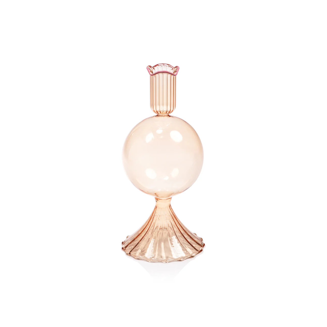 TREVISO GLASS VASE - PEACH