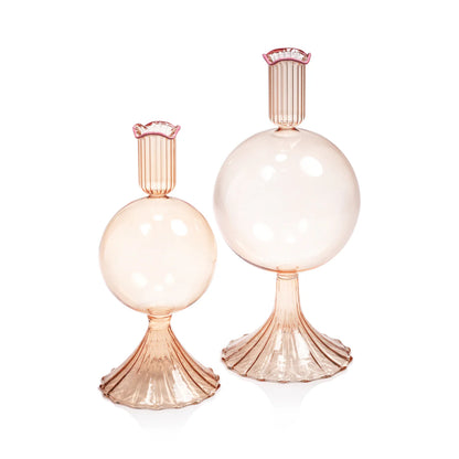 TREVISO GLASS VASE - PEACH