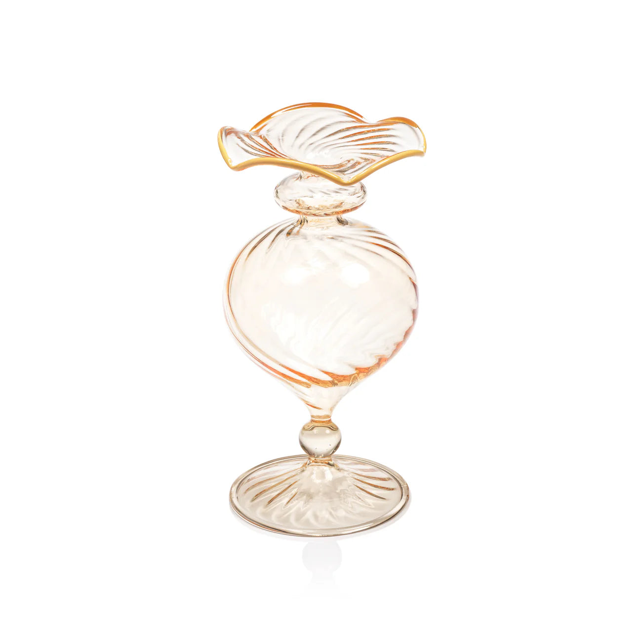 TREVISO GLASS VASE - PEACH