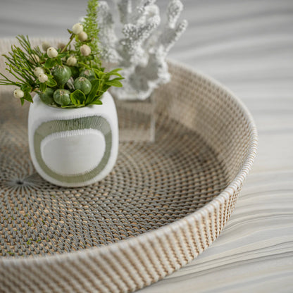 CATALINA TONAL RATTAN SERVING TRAY