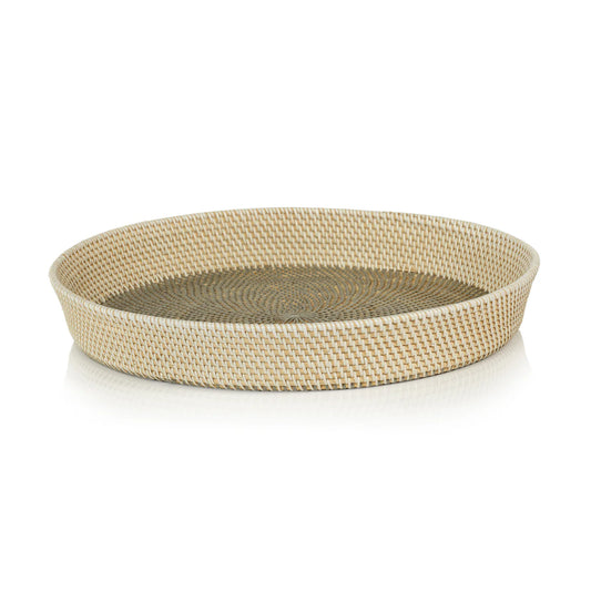 CATALINA TONAL RATTAN SERVING TRAY