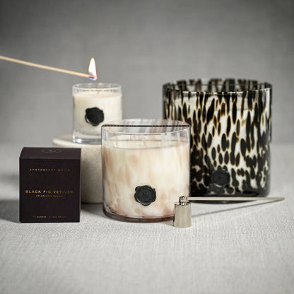 APOTHECARY GUILD OPAL GLASS THREE-WICK CANDLE