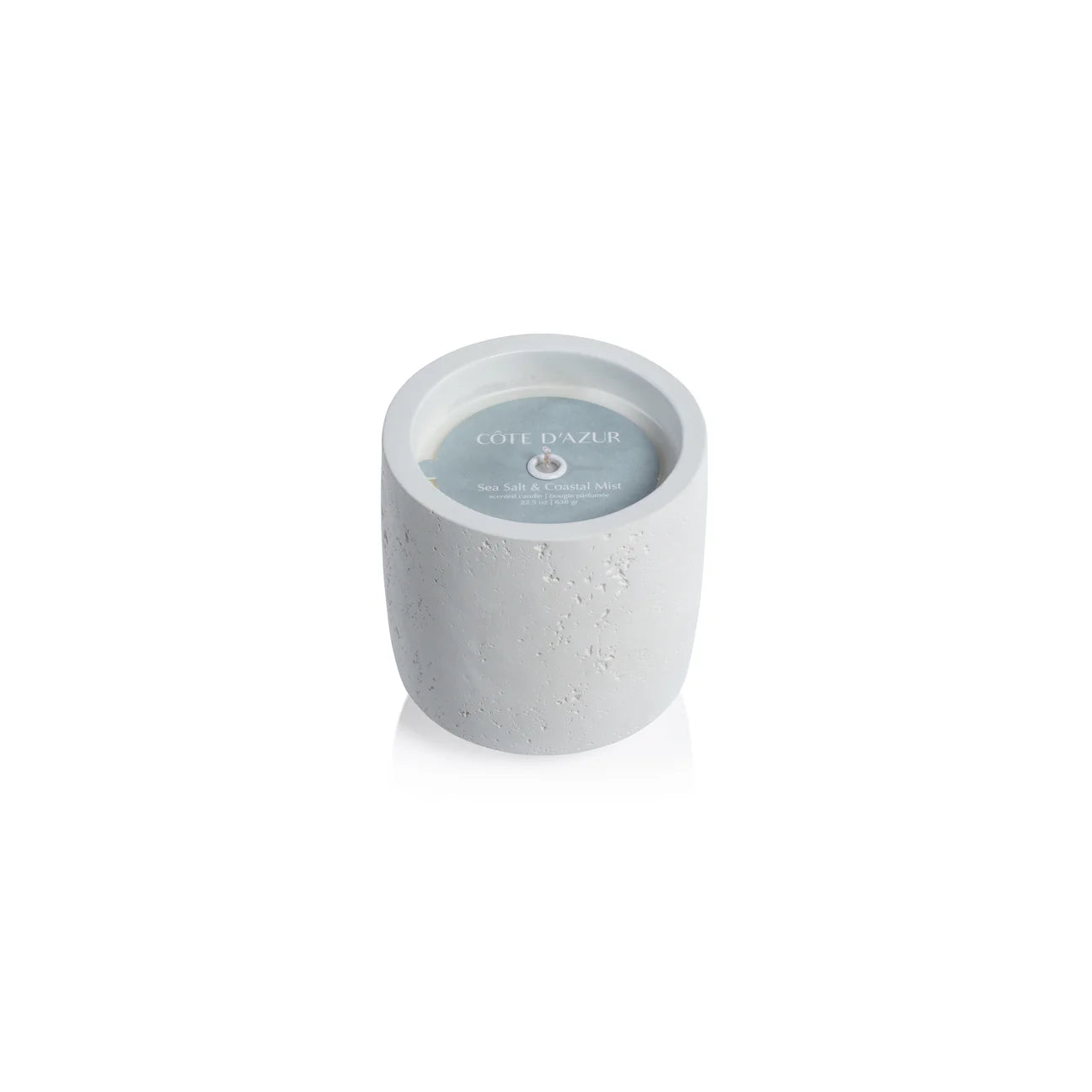 COTE d'AZUR WHITE CONCRETE CANDLE