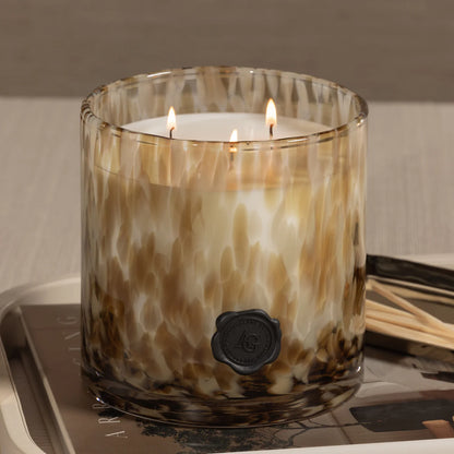 APOTHECARY GUILD OPAL GLASS THREE-WICK CANDLE