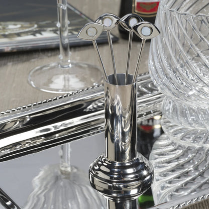 EVIL EYE COCKTAIL PICKS WITH STAND (SET OF 4)