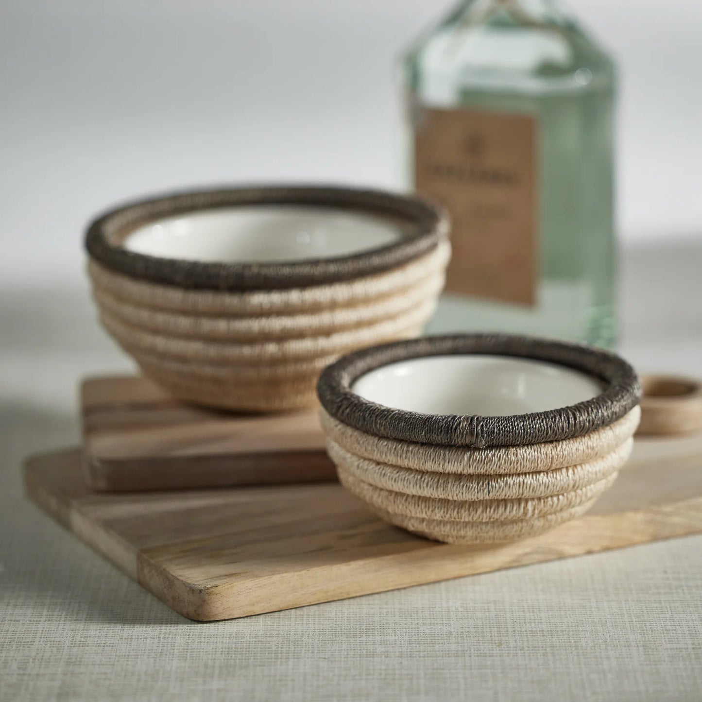MARTIGUES COILED ABACA CONDIMENT BOWL - SMALL